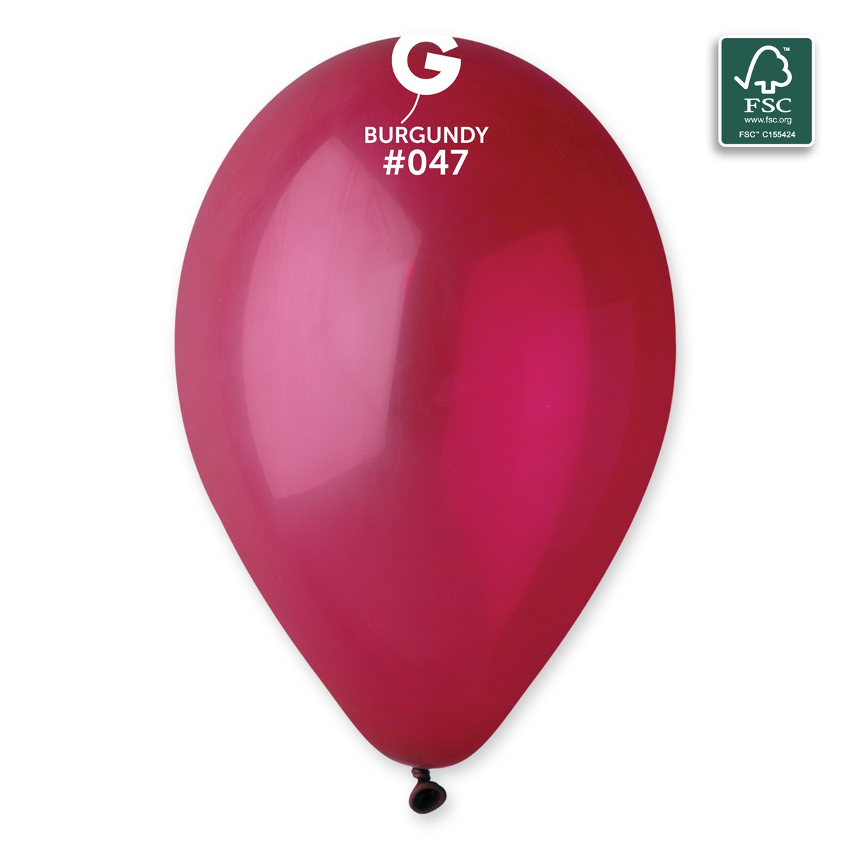 100% FSC-Certified NRL Balloons Burgundy