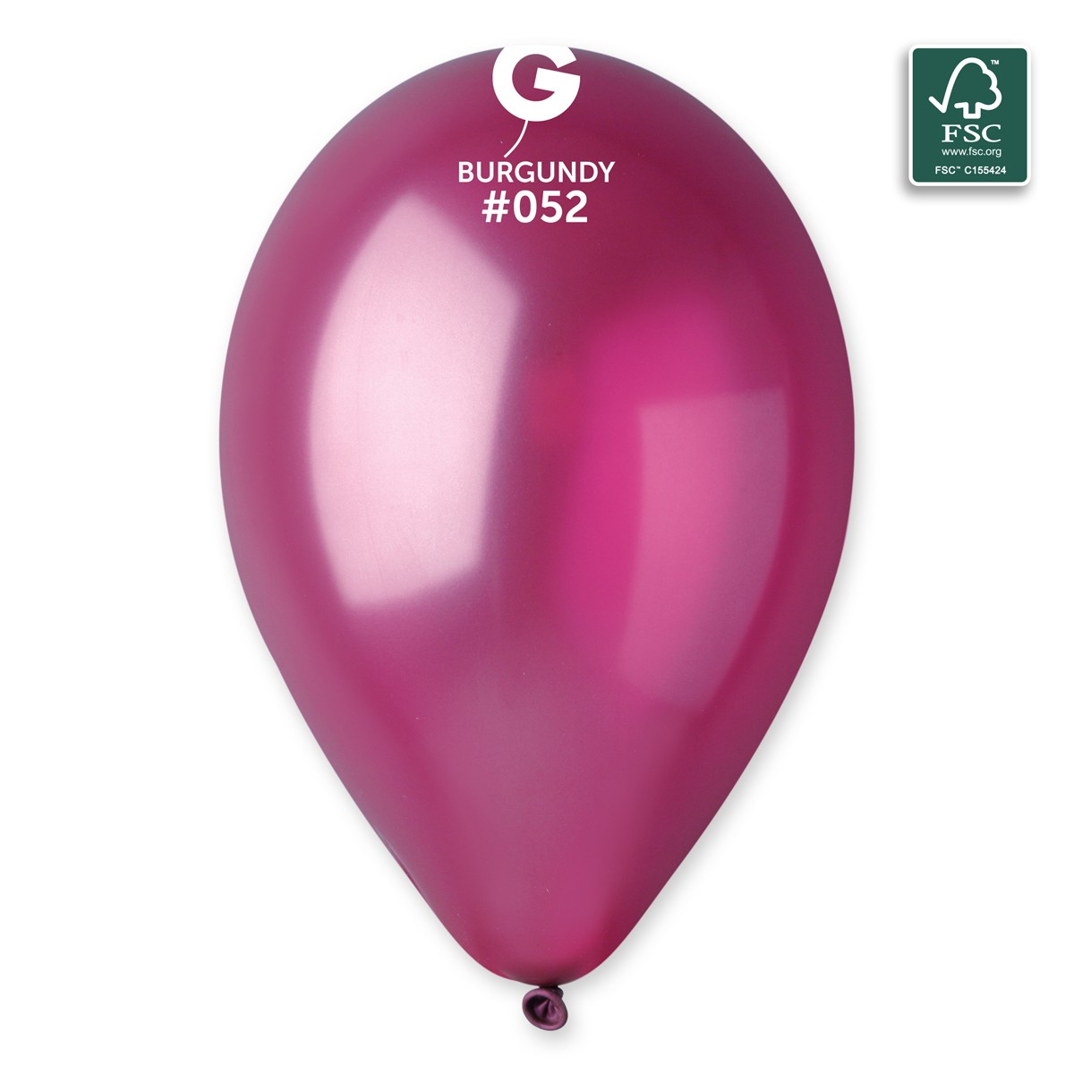 100% FSC-Certified NRL Balloons Burgundy