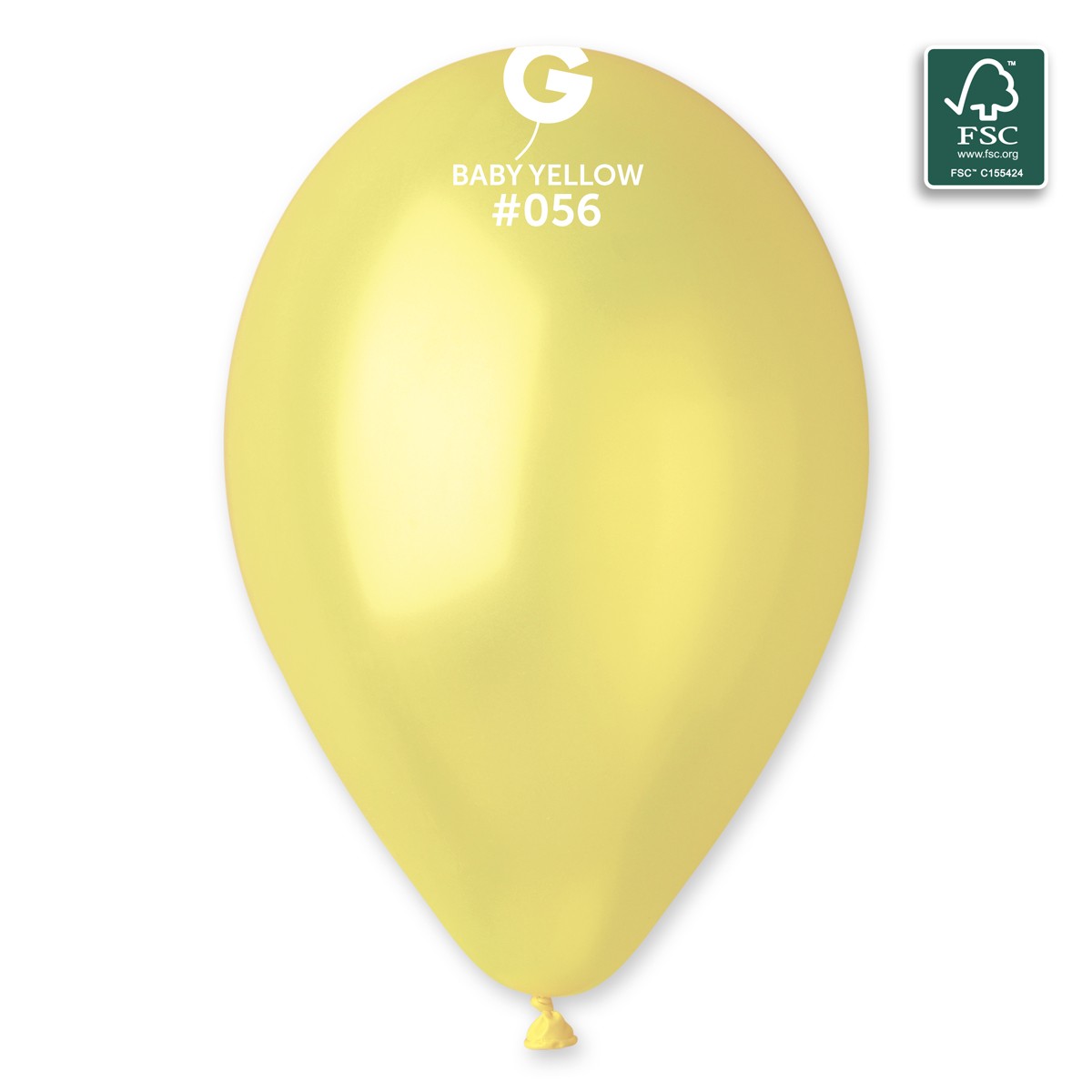 100% FSC-Certified NRL Balloons Baby Yellow
