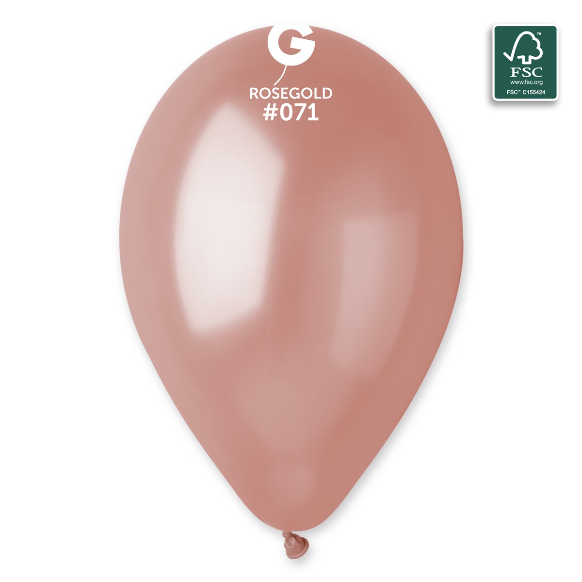 100% FSC-Certified NRL Balloons Rose Gold
