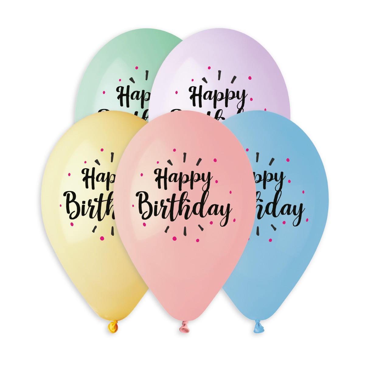 Black & Magenta Happy Birthday