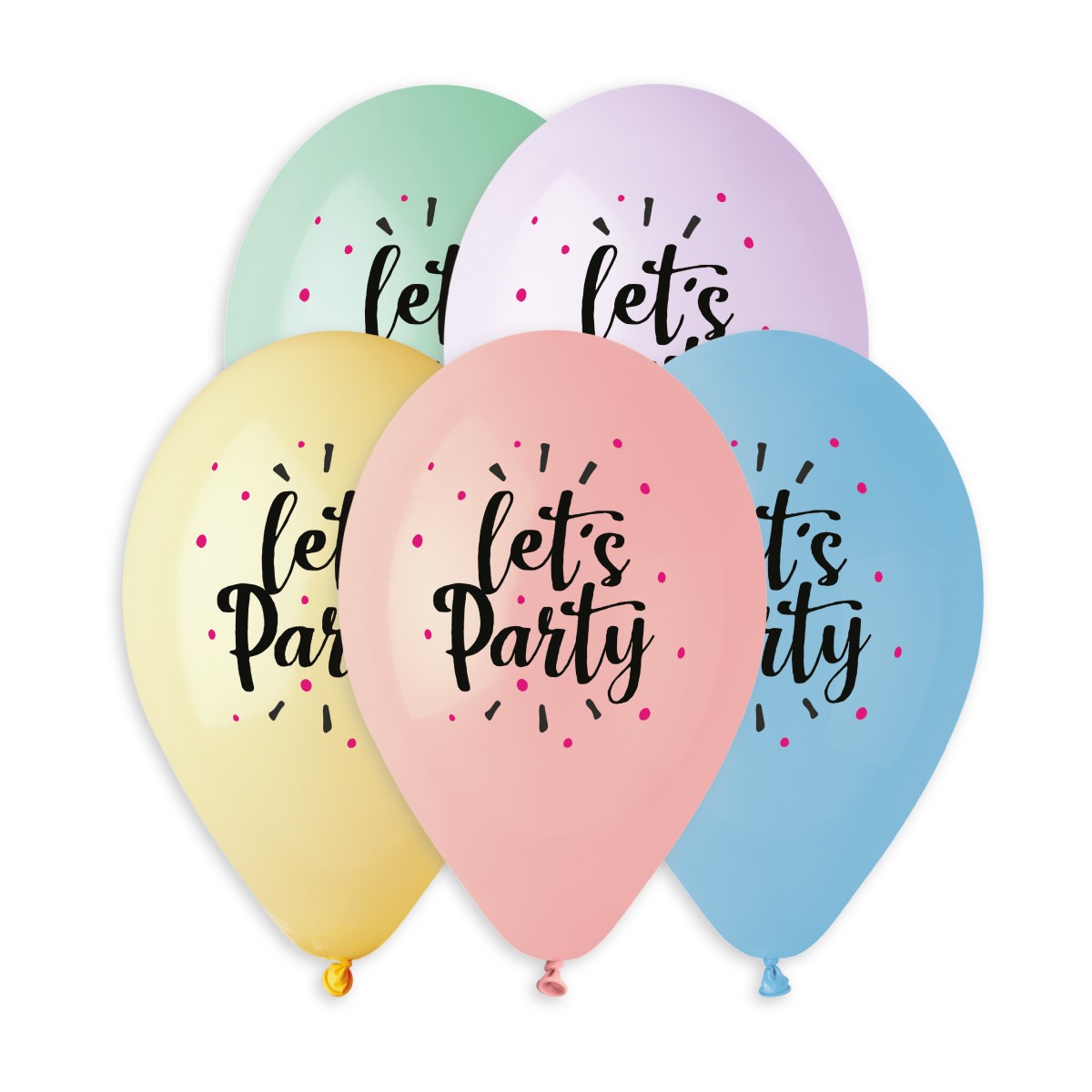 Black & Magenta Let's Party