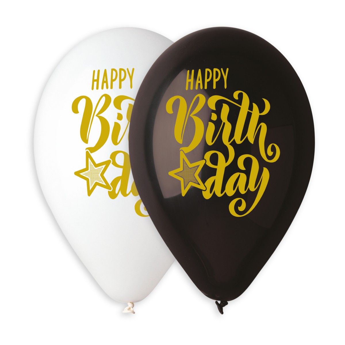 Gold Happy Birthday Star