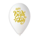 Gold Happy Birthday Star