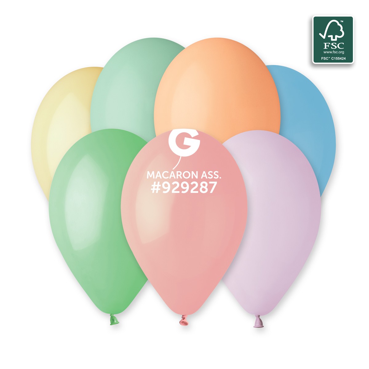 100% FSC-Certified NRL Balloons Macaron Assorted