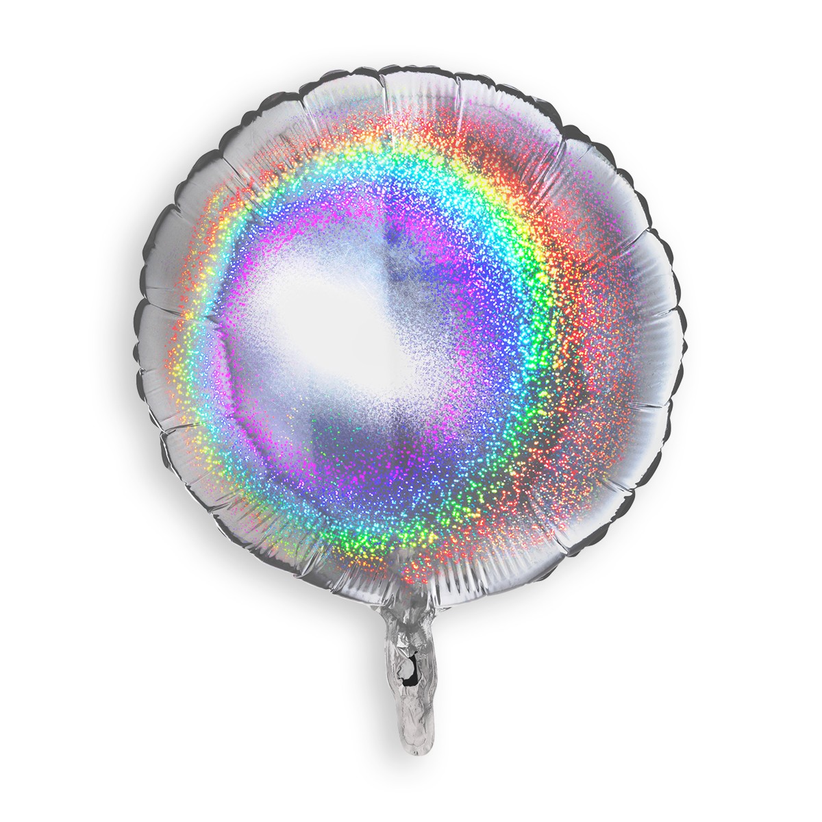 Round Glitter Silver