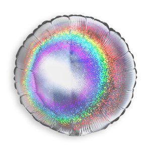 Round Glitter Silver