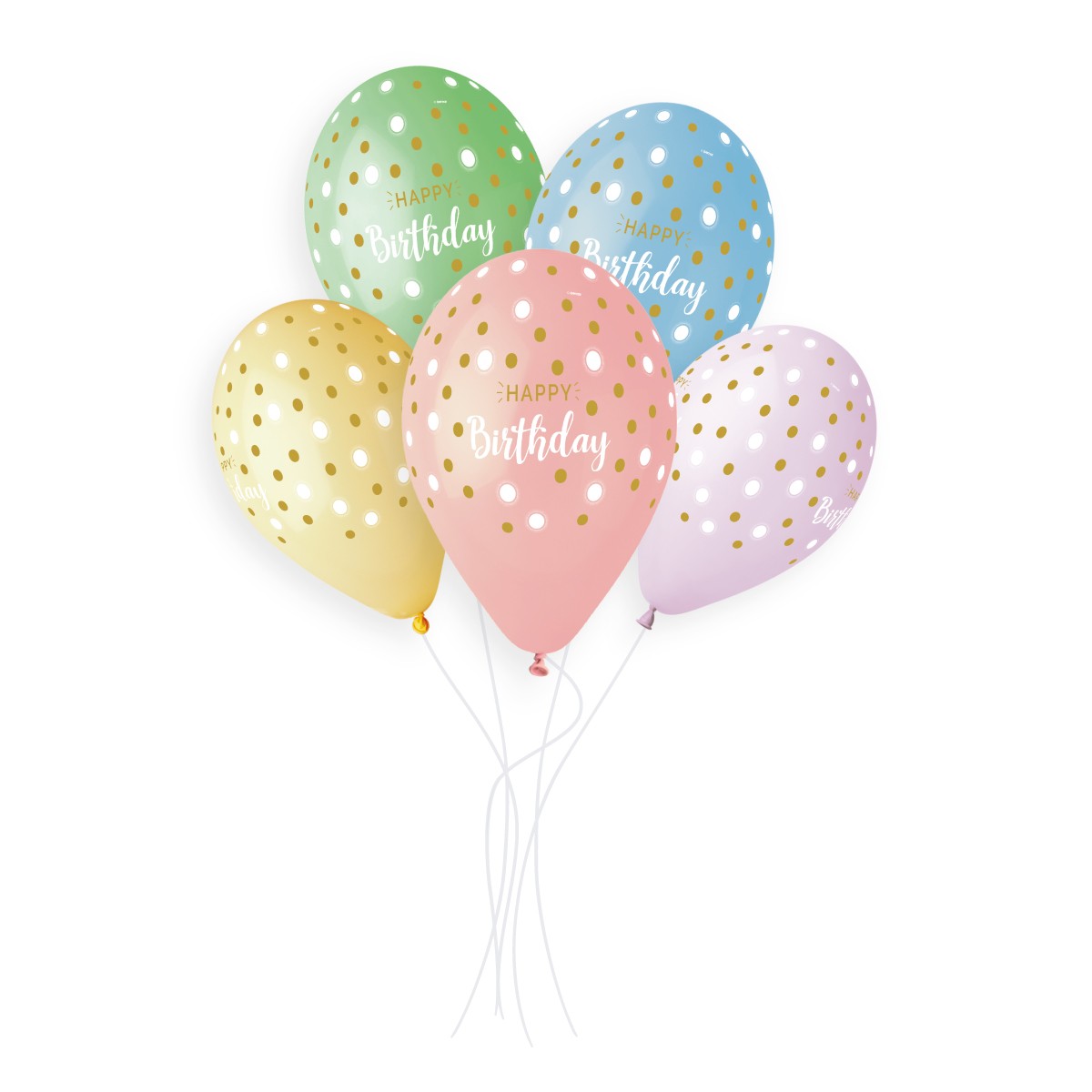 Happy Birhtday & Golden dots