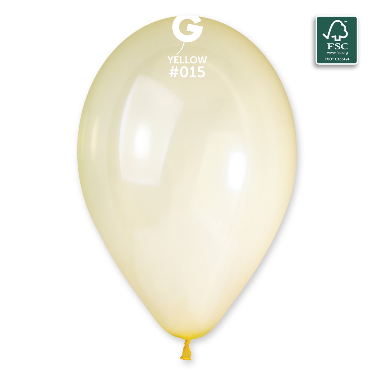 100% FSC-Certified NRL Balloons Yellow