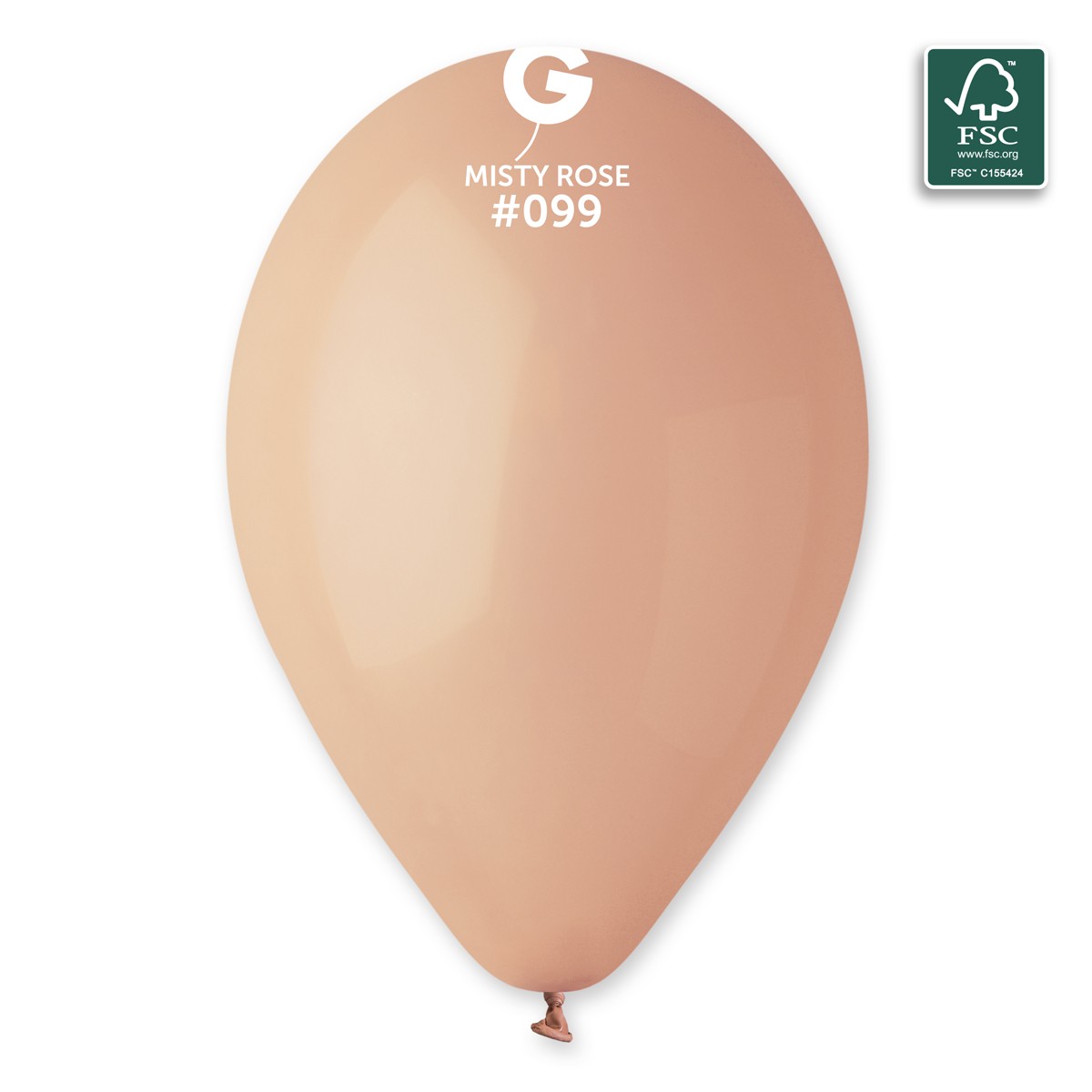 100% FSC-Certified NRL Balloons Misty Rose