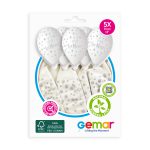 100% FSC-Certified NRL Balloons Silver Vive Les Mariés