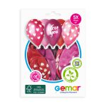 100% FSC-Certified NRL Balloons I love you script & White hearts