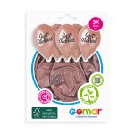 100% FSC-Certified NRL Balloons Just married & Chic dots Black