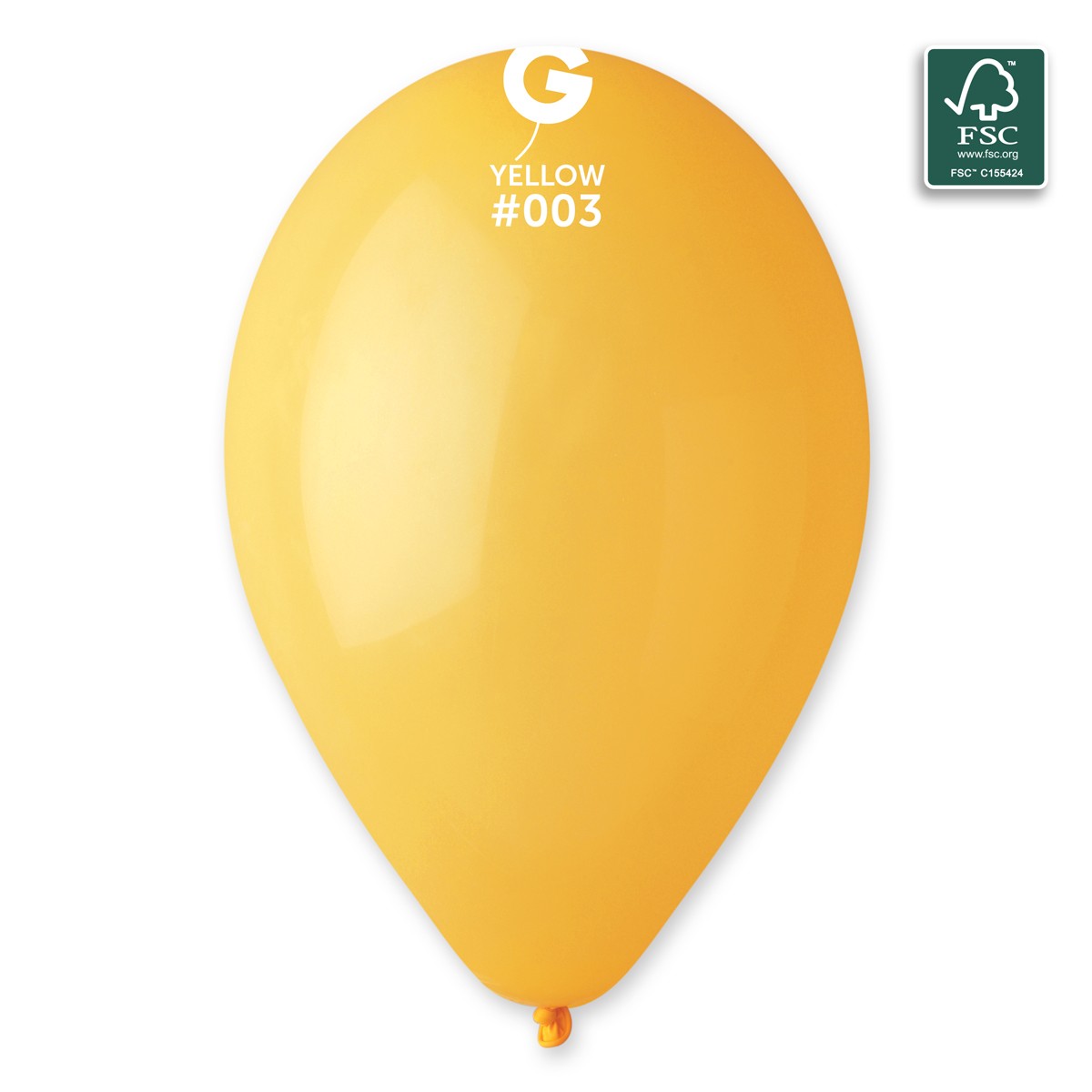 100% FSC-Certified NRL Balloons Yellow