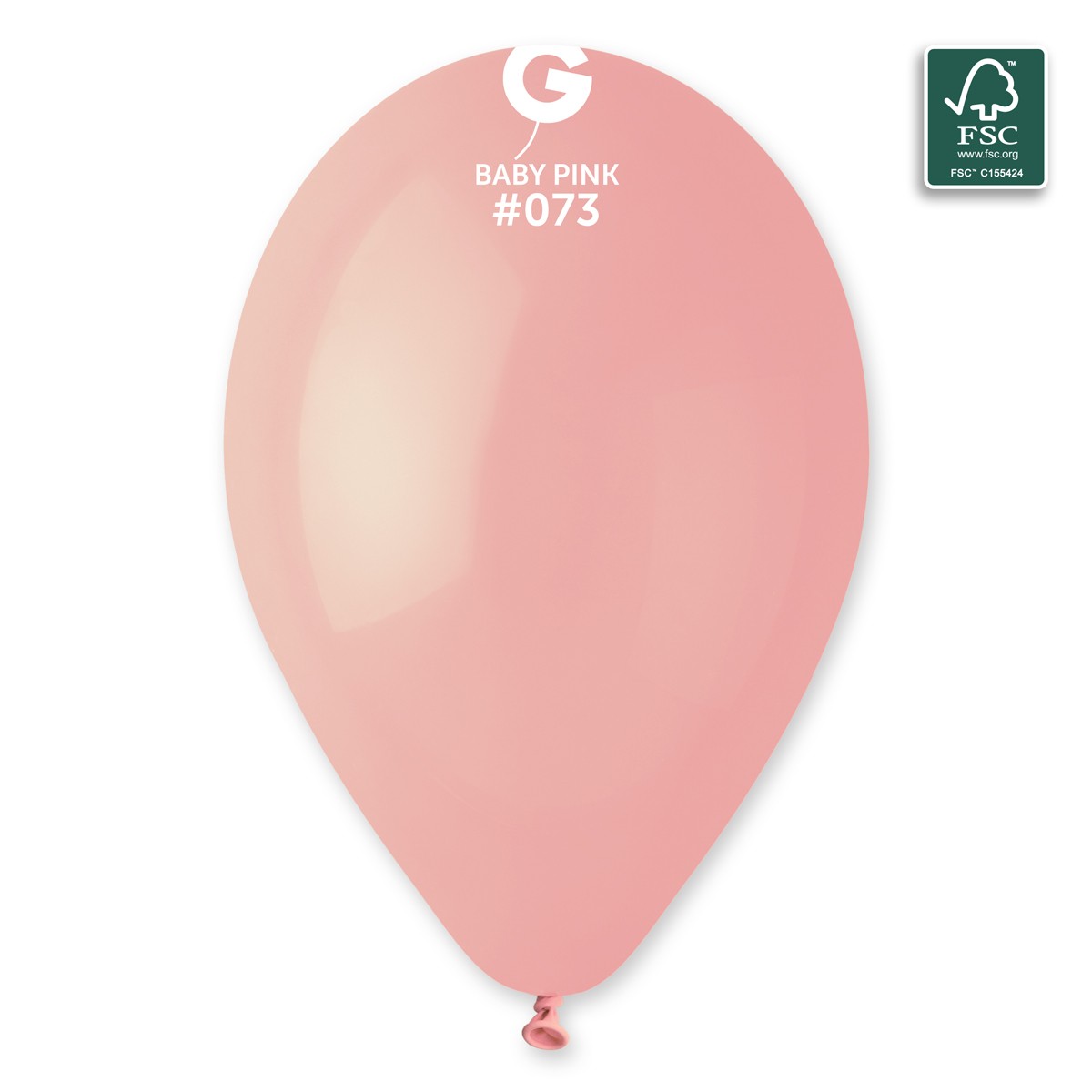 100% FSC-Certified NRL Balloons Baby Pink