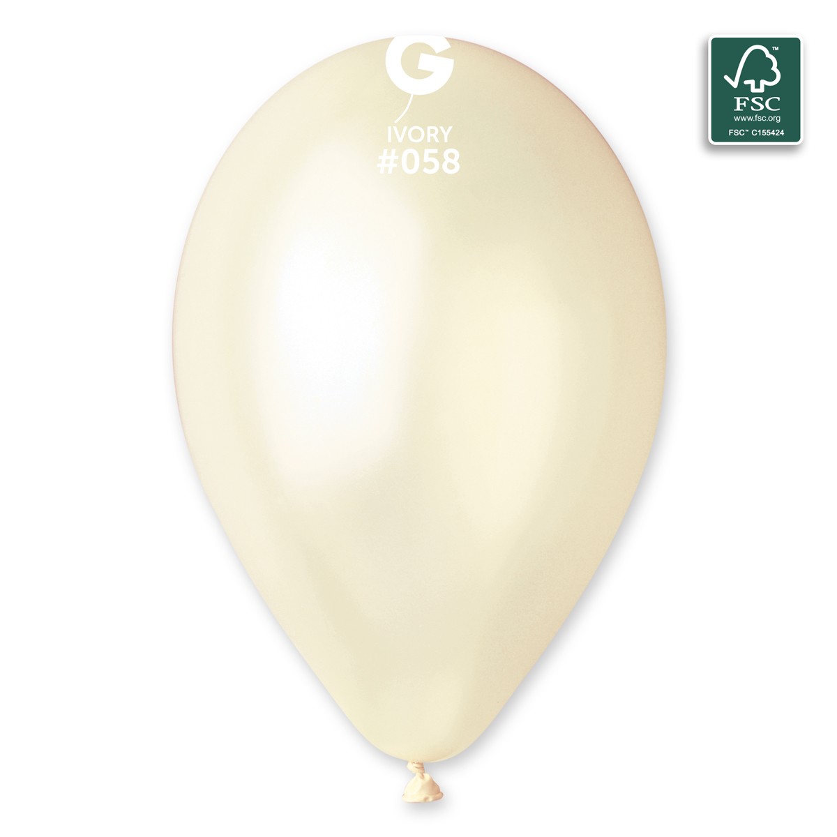 100% FSC-Certified NRL Balloons Ivory