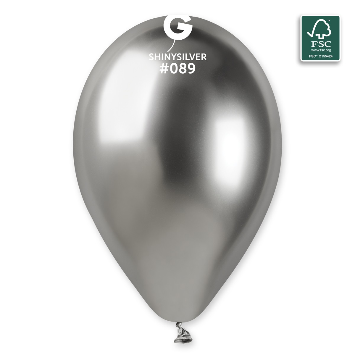100% FSC-Certified NRL Balloons Shiny Silver