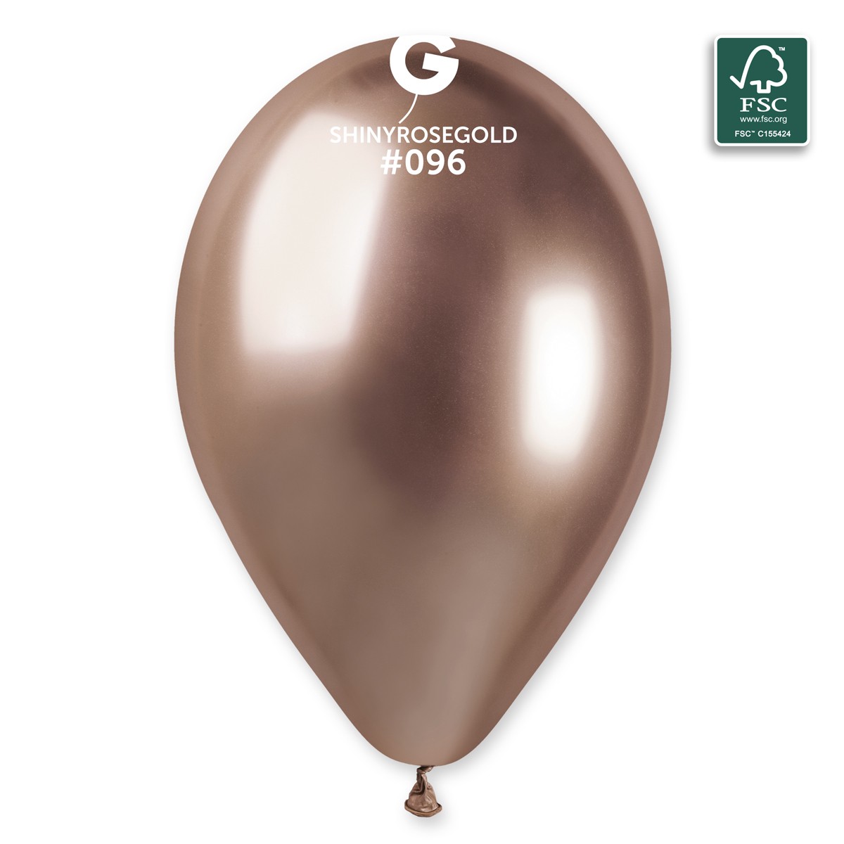 100% FSC-Certified NRL Balloons Shiny Rosegold