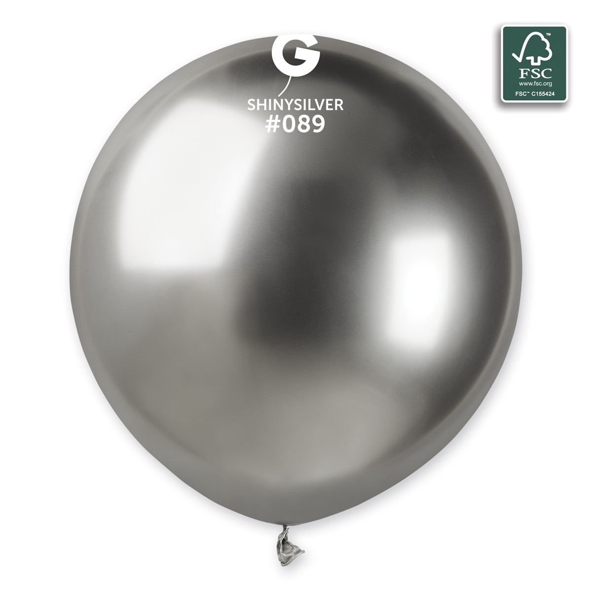 100% FSC-Certified NRL Balloons Shiny Silver