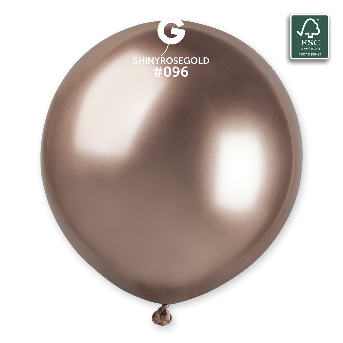100% FSC-Certified NRL Balloons Shiny Rosegold