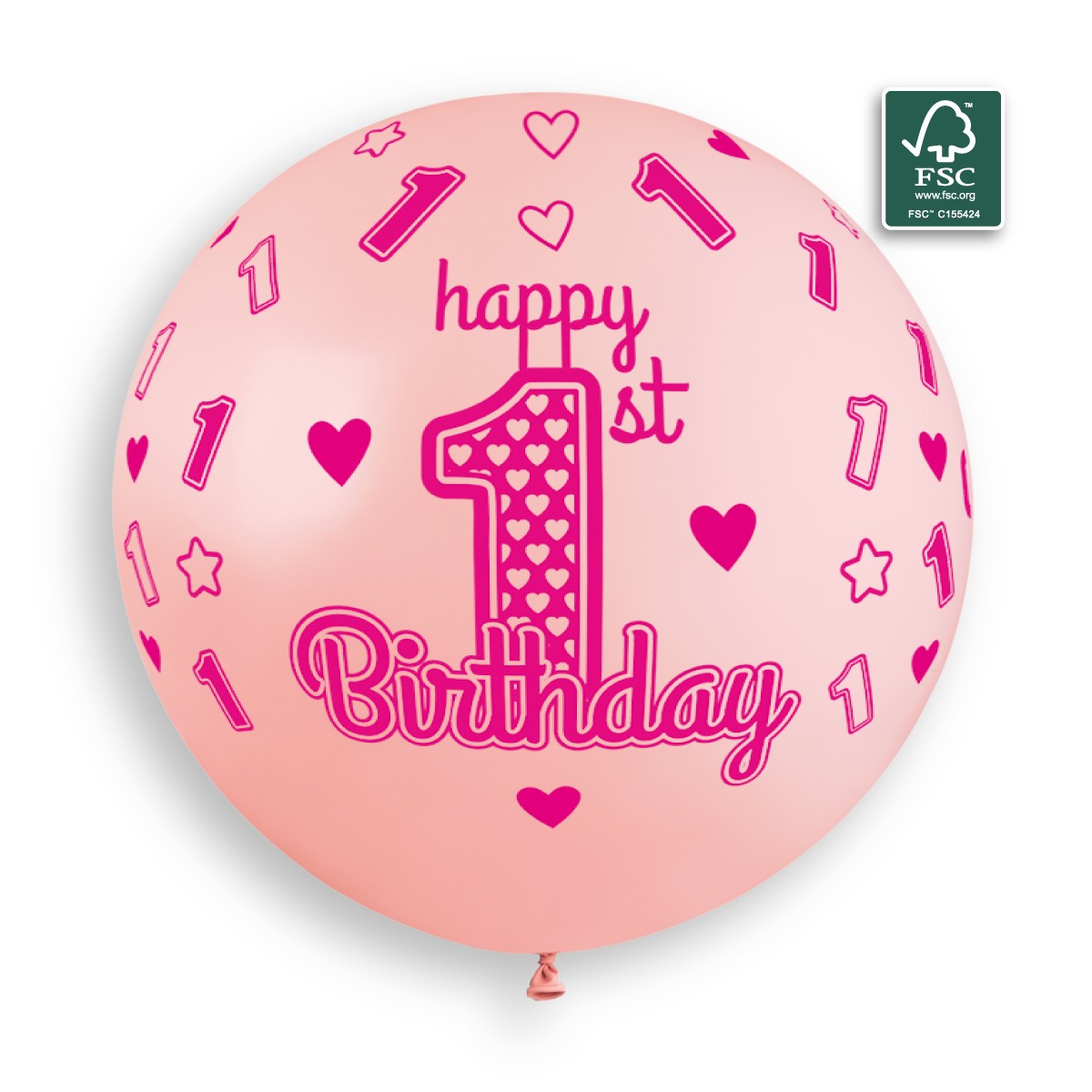 100% FSC-Certified NRL Balloons 1st birthday