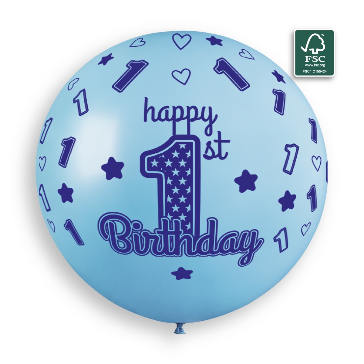100% FSC-Certified NRL Balloons 1st birthday