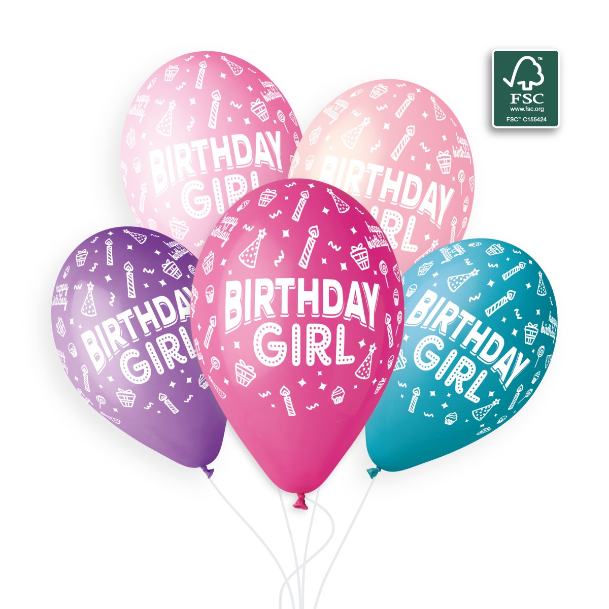 100% FSC-Certified NRL Balloons Birthday Girl