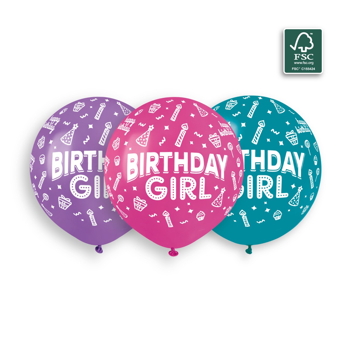 100% FSC-Certified NRL Balloons Birthday Girl