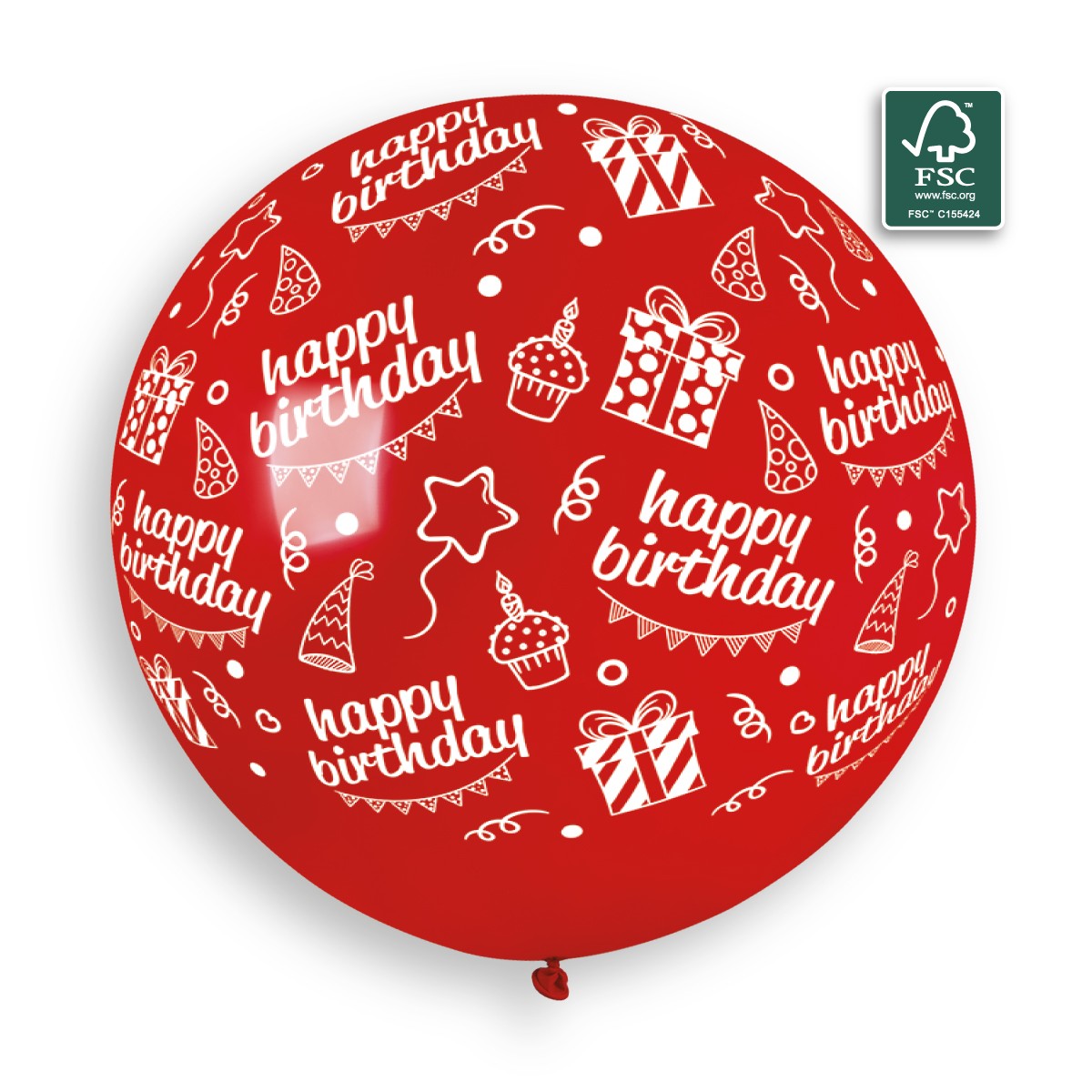 100% FSC-Certified NRL Balloons Happy Birthday