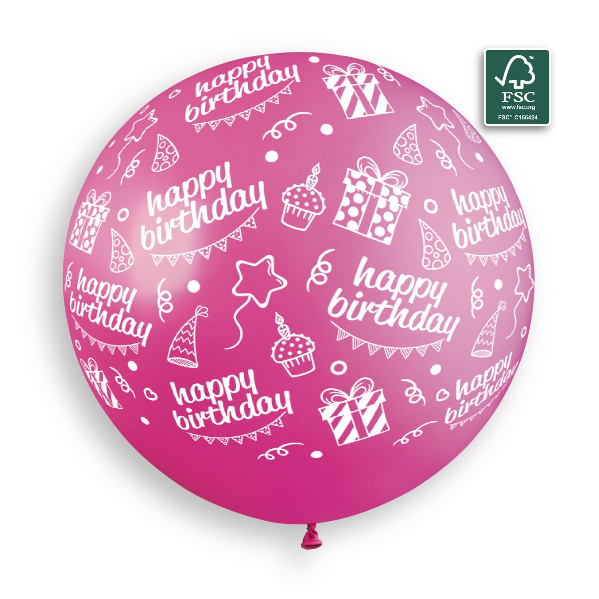 100% FSC-Certified NRL Balloons Happy Birthday