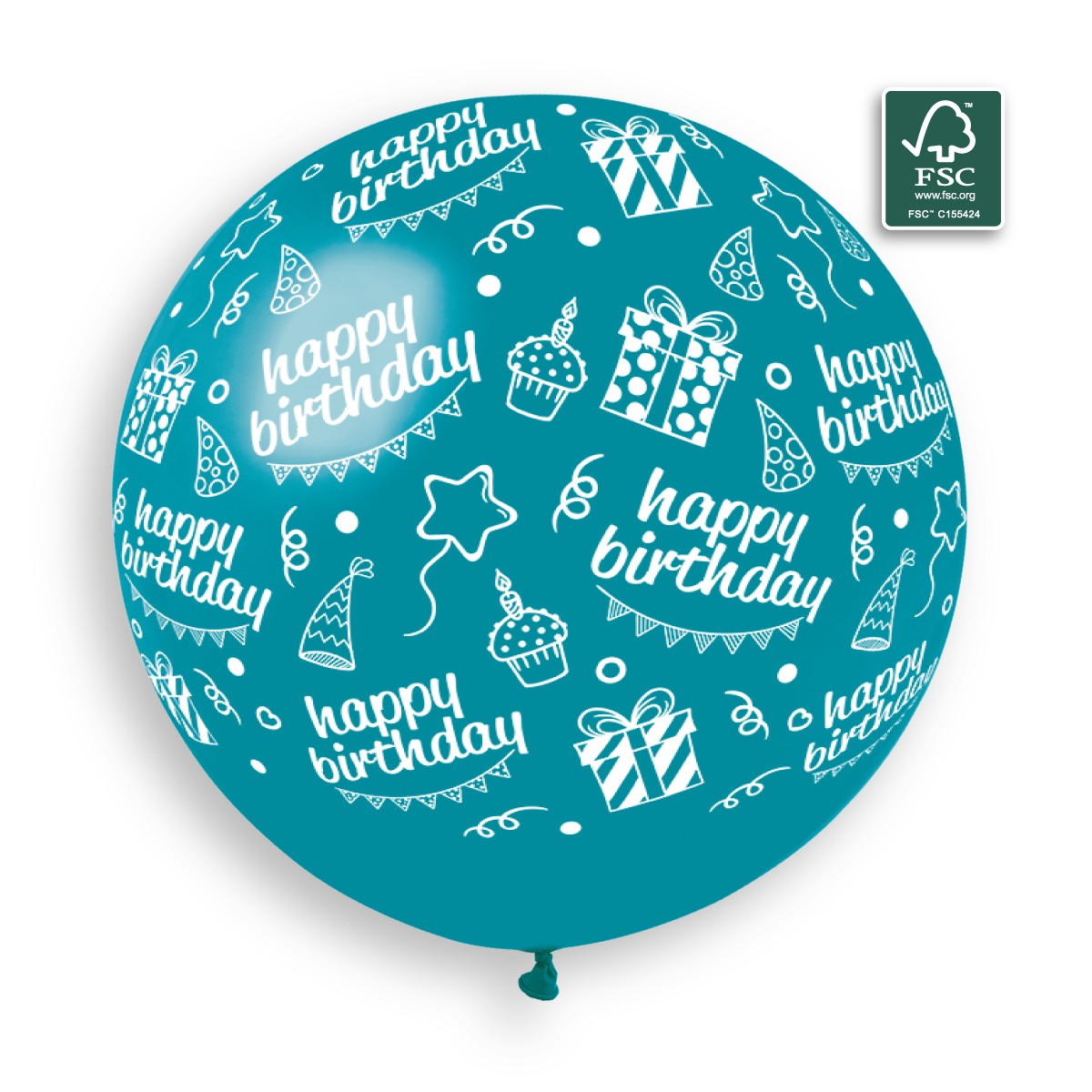 100% FSC-Certified NRL Balloons Happy Birthday