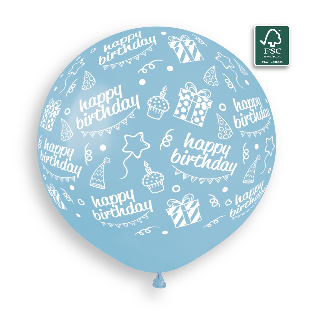 100% FSC-Certified NRL Balloons Happy Birthday