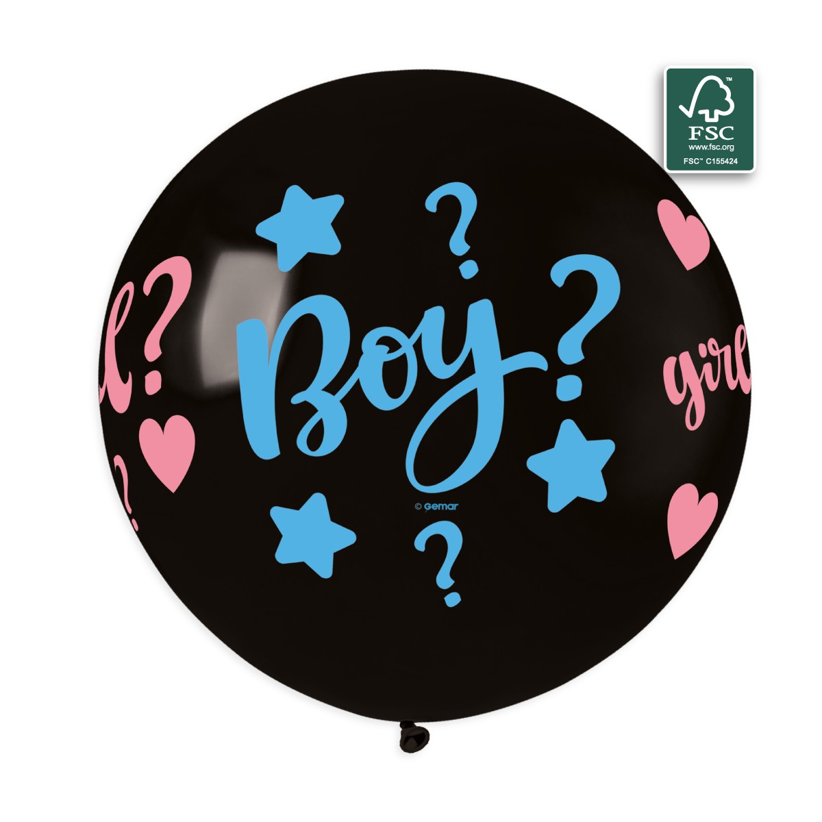 100% FSC-Certified NRL Balloons Gender Reveal & Confetti