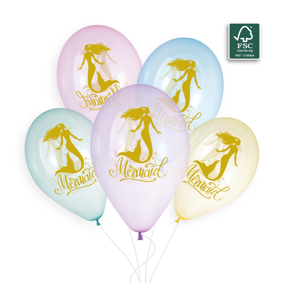 100% FSC-Certified NRL Balloons Golden Marmaid