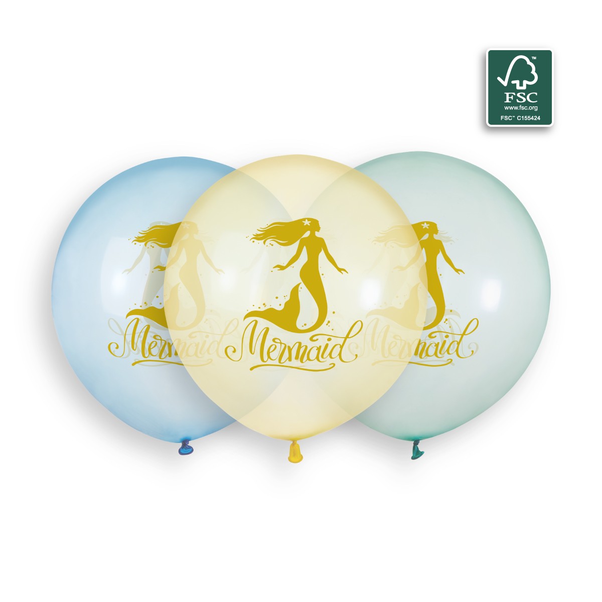 100% FSC-Certified NRL Balloons Golden Marmaid