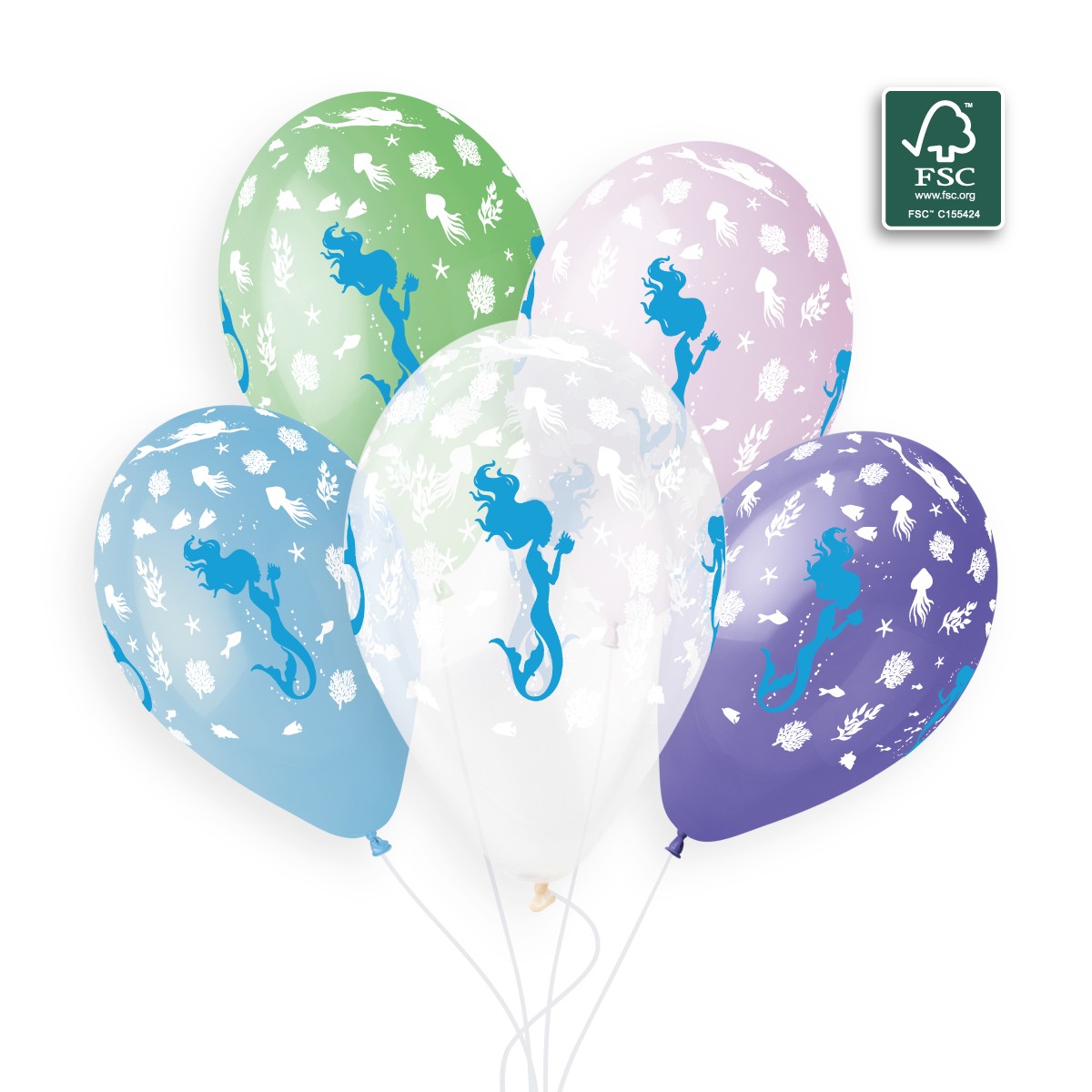 100% FSC-Certified NRL Balloons Mermaids
