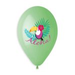 100% FSC-Certified NRL Balloons Aloha toucan & Tropical hibiscus