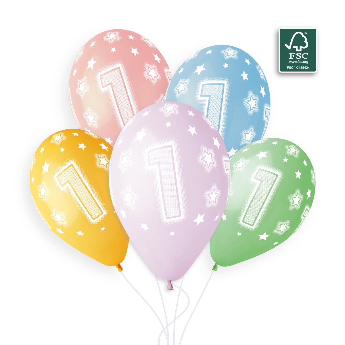 100% FSC-Certified NRL Balloons Cosmic Stars 1