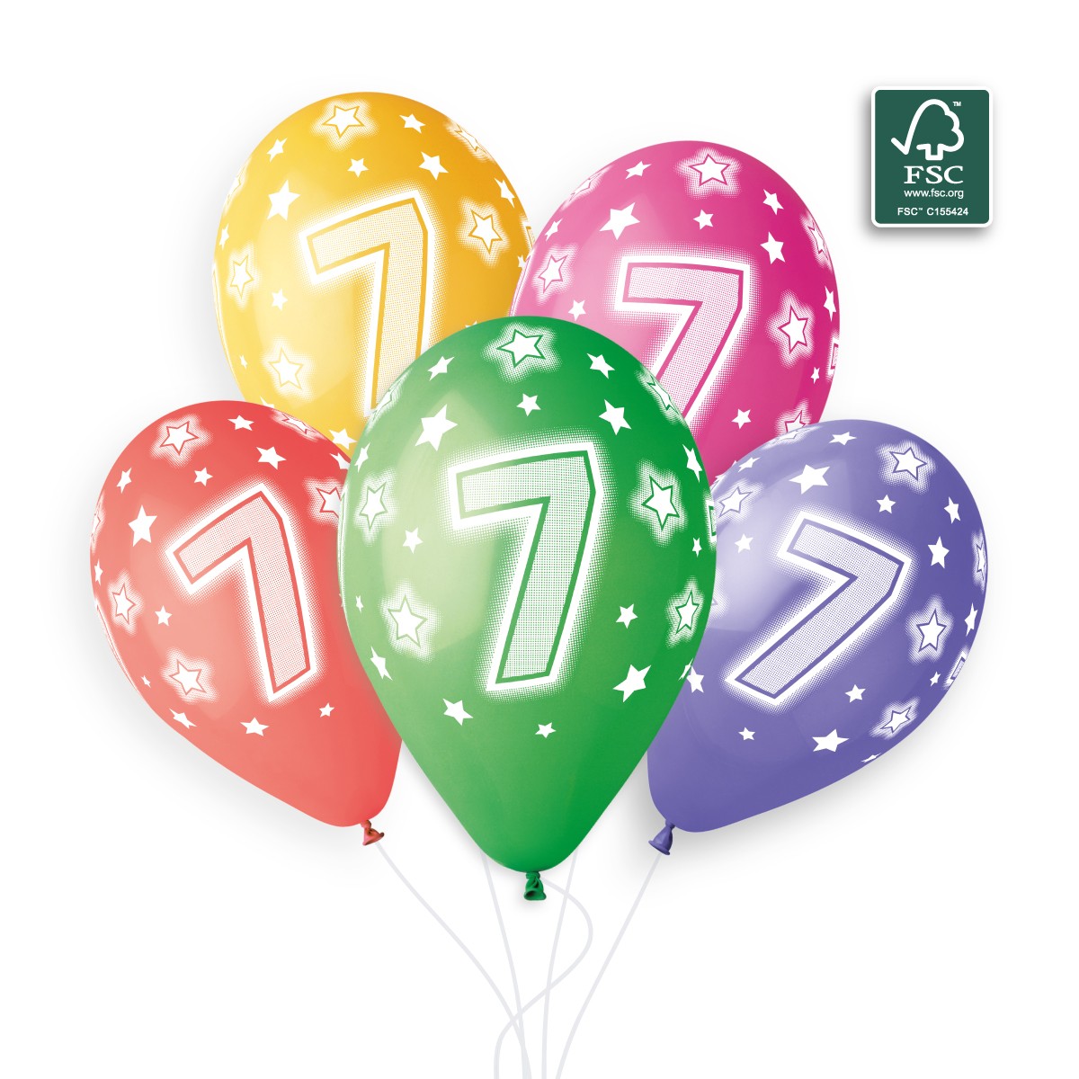 100% FSC-Certified NRL Balloons Cosmic Stars 7