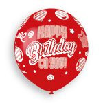 100% FSC-Certified NRL Balloons Happy Birthday Balloons