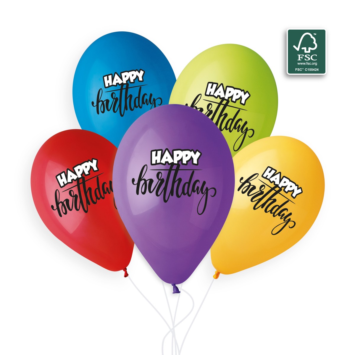 100% FSC-Certified NRL Balloons Happy Birthday
