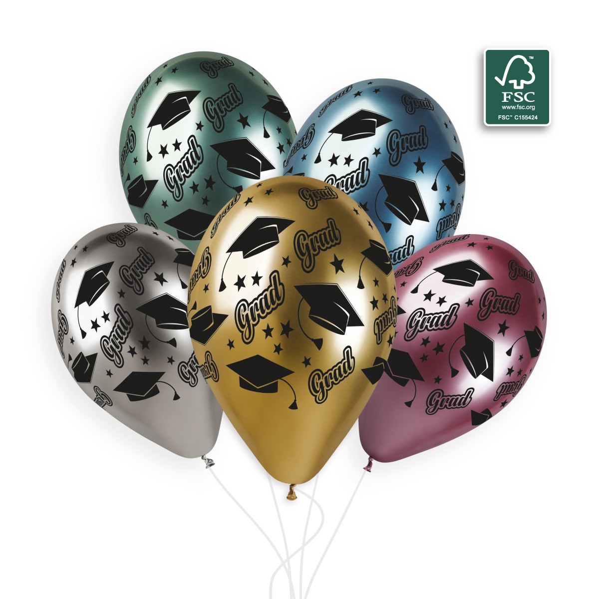 100% FSC-Certified NRL Balloons All Star Grad Shiny