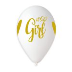 100% FSC-Certified NRL Balloons It's a girl gold