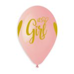 100% FSC-Certified NRL Balloons It's a girl gold