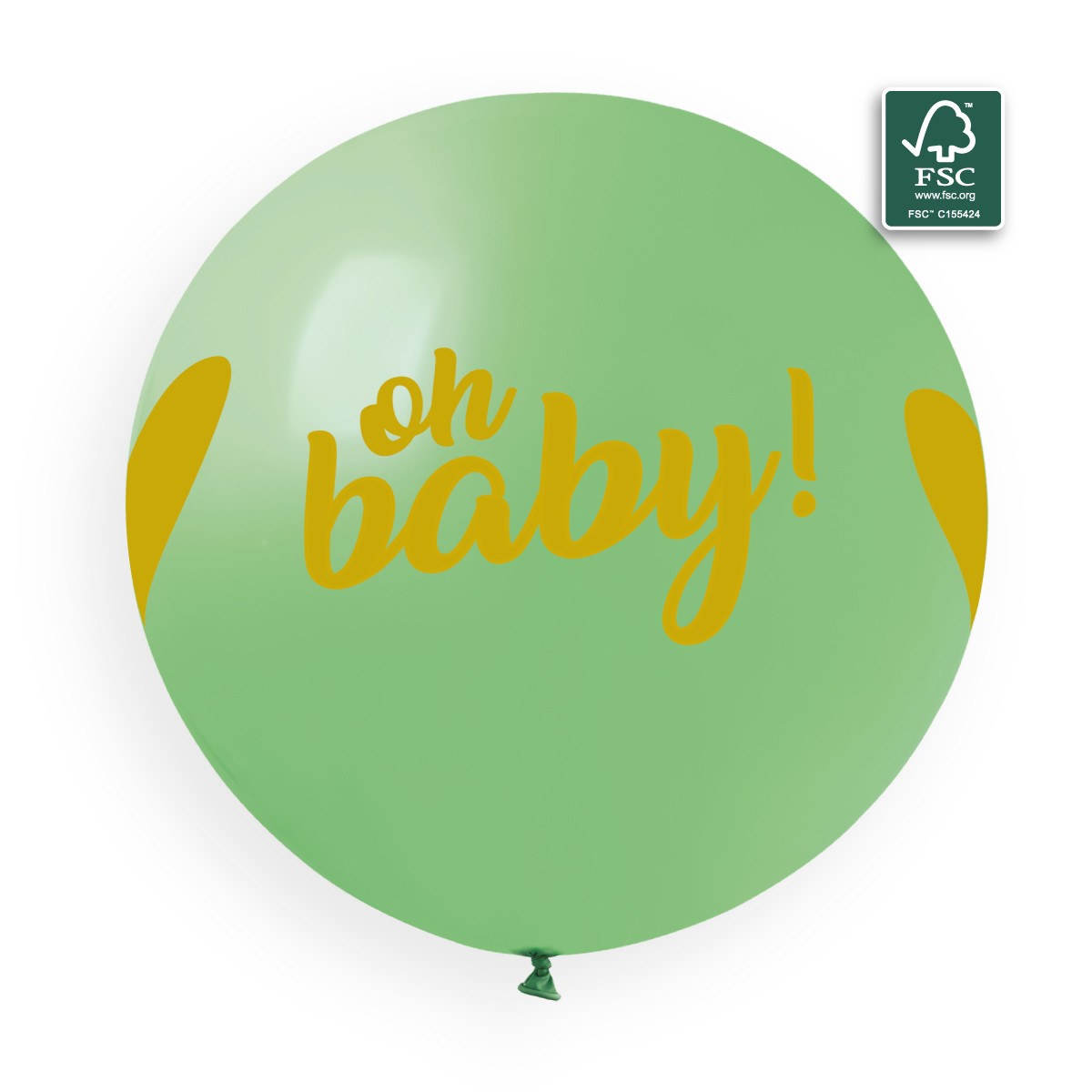 100% FSC-Certified NRL Balloons Oh Baby! Gold