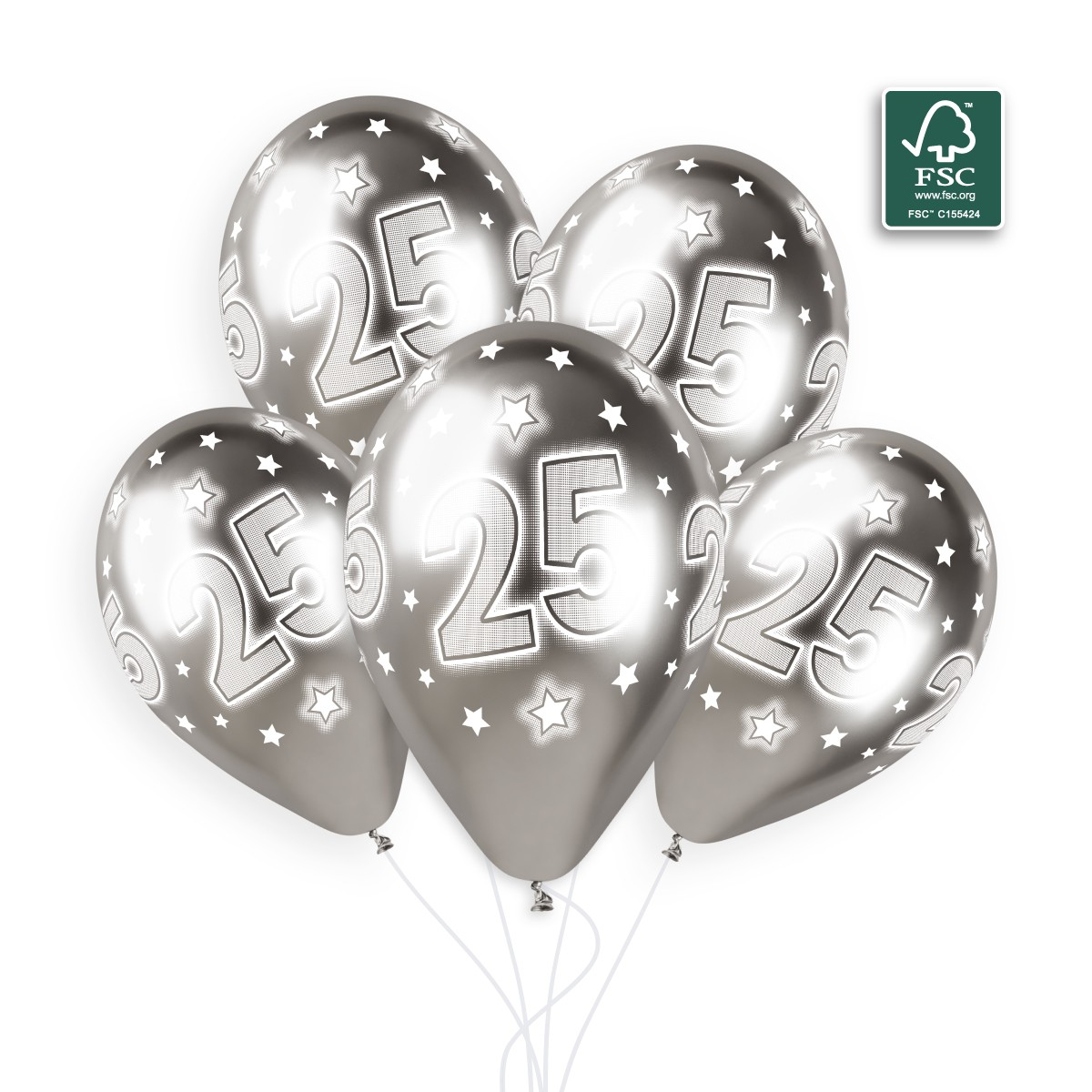 100% FSC-Certified NRL Balloons Cosmic Stars 25