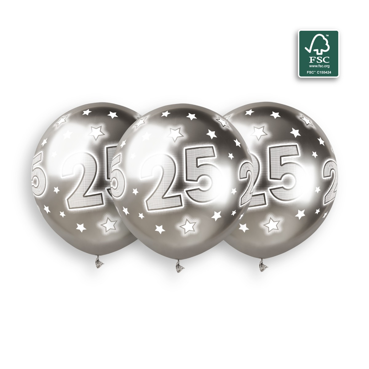 100% FSC-Certified NRL Balloons Cosmic Stars 25