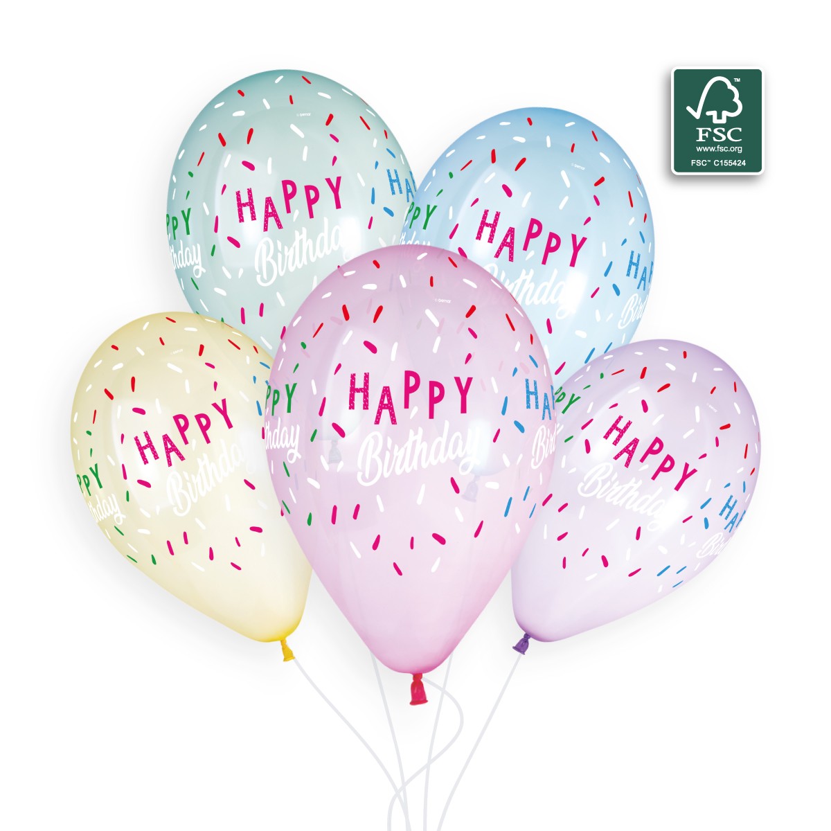 100% FSC-Certified NRL Balloons Happy birthday
