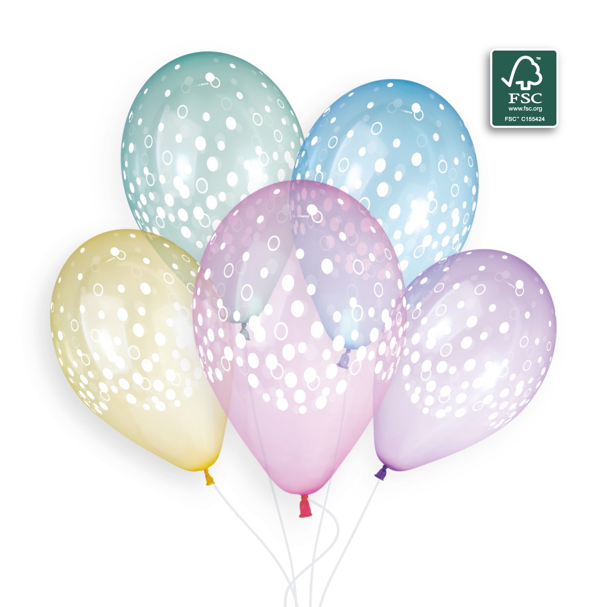 100% FSC-Certified NRL Balloons Confetti