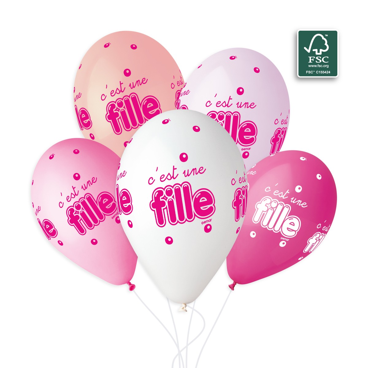 100% FSC-Certified NRL Balloons C'est une fille